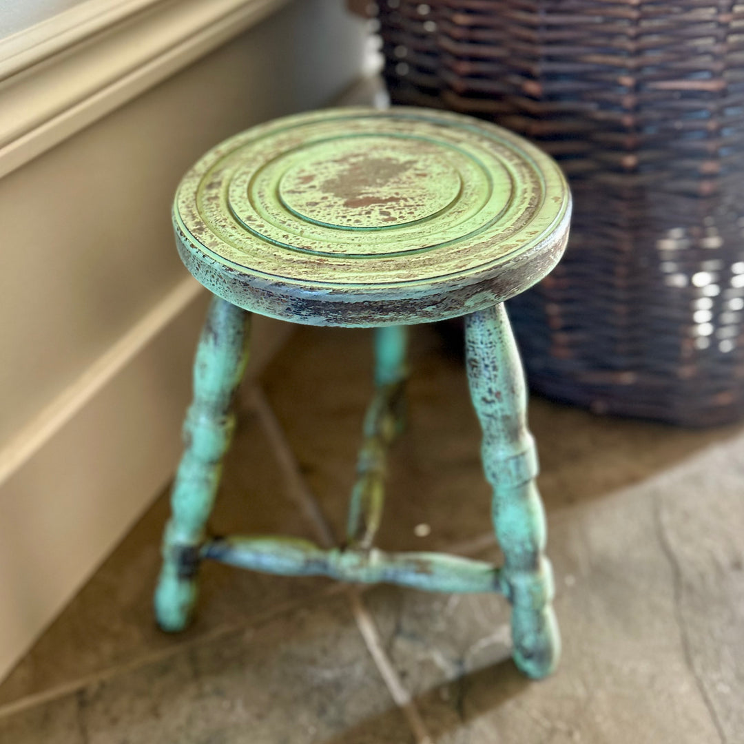 Antique French Milking Stool  early 19th century