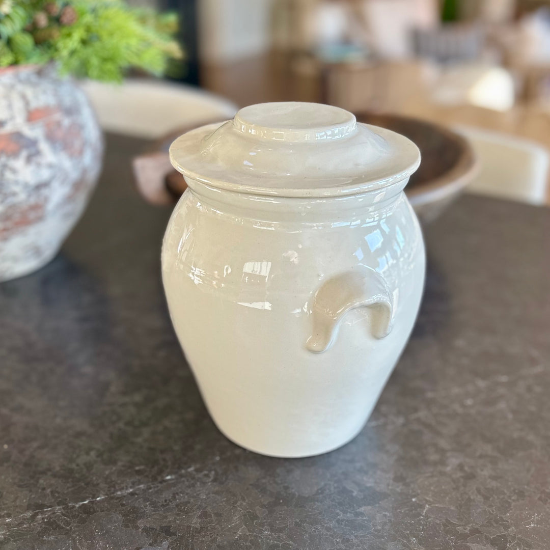 Antique French confit pot