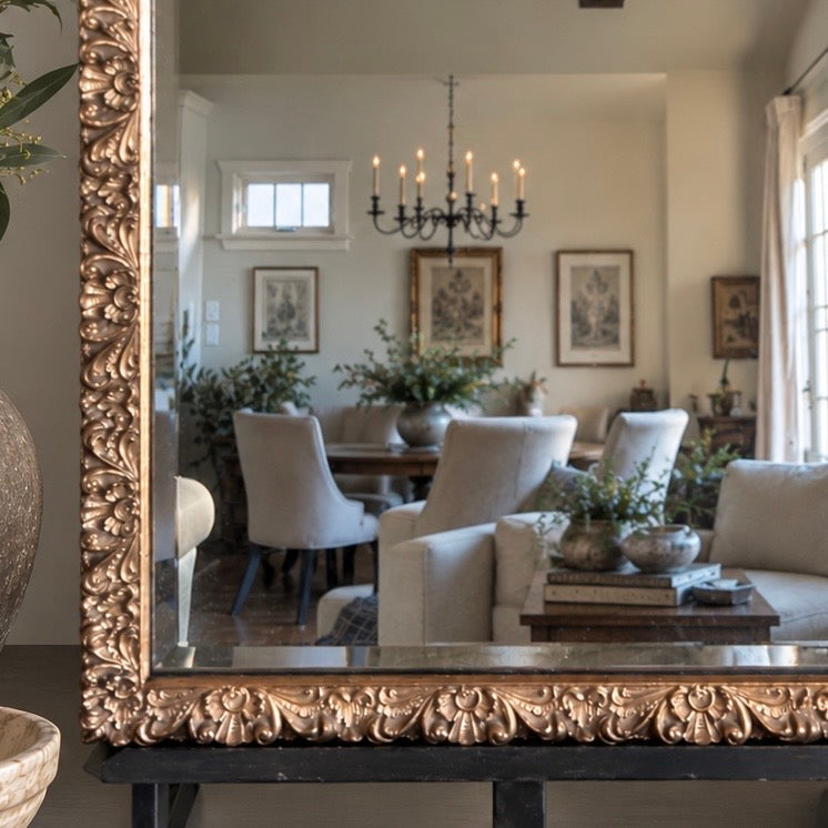 Vintage European Gilt Framed Mirror