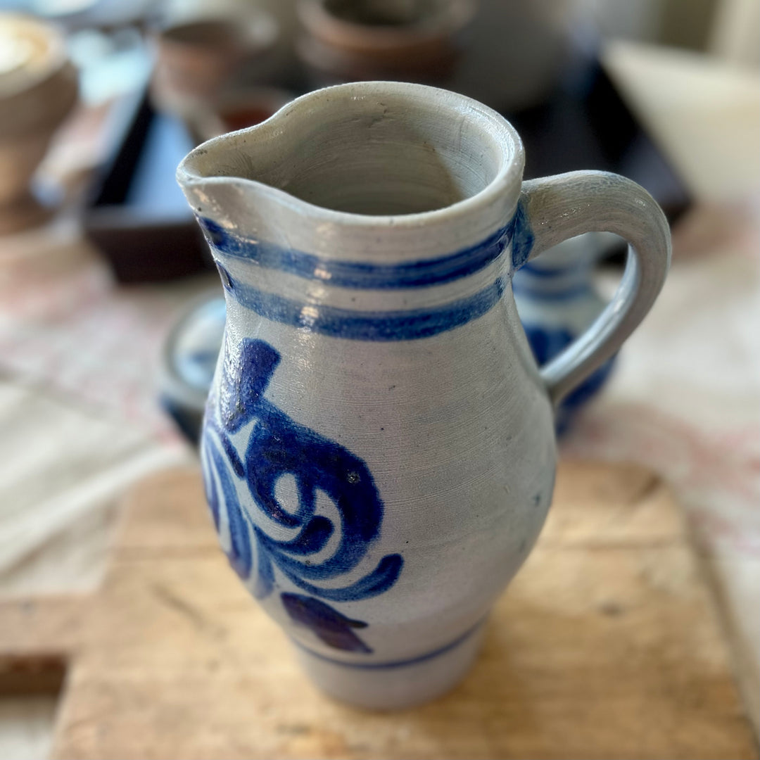 Antique Alsace Stoneware Pitcher