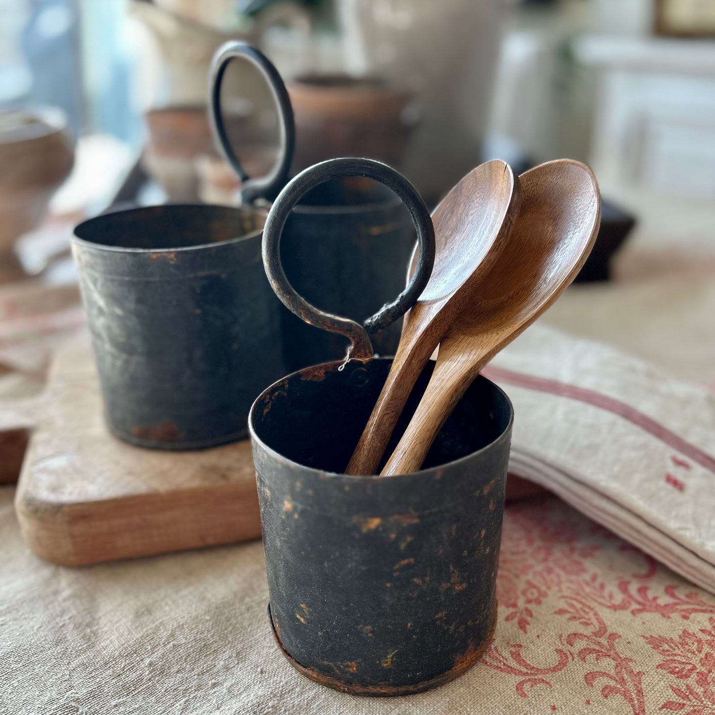 Primitive European Milk Holders — Single & Double