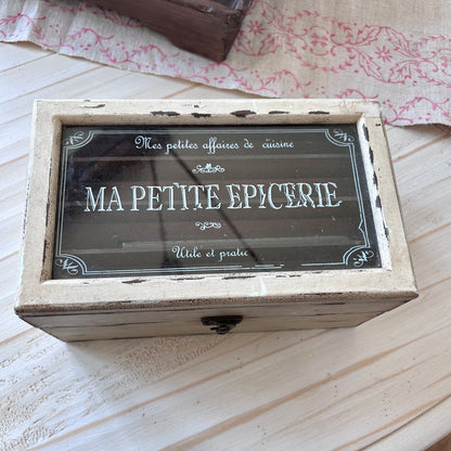 Vintage French-Style "Ma Petite Épicerie” Kitchen Box