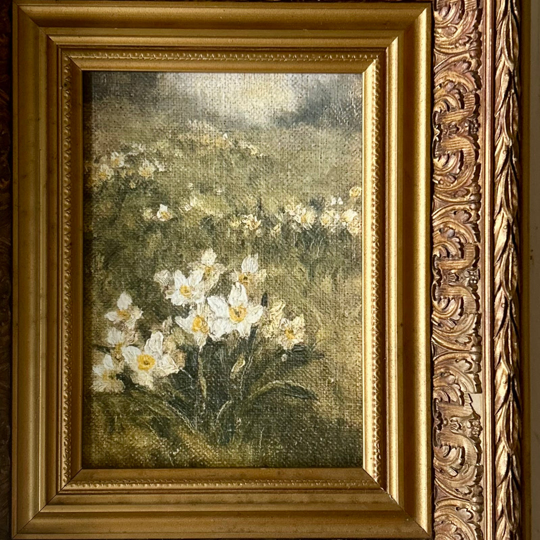 A field left untouched in vintage French frame