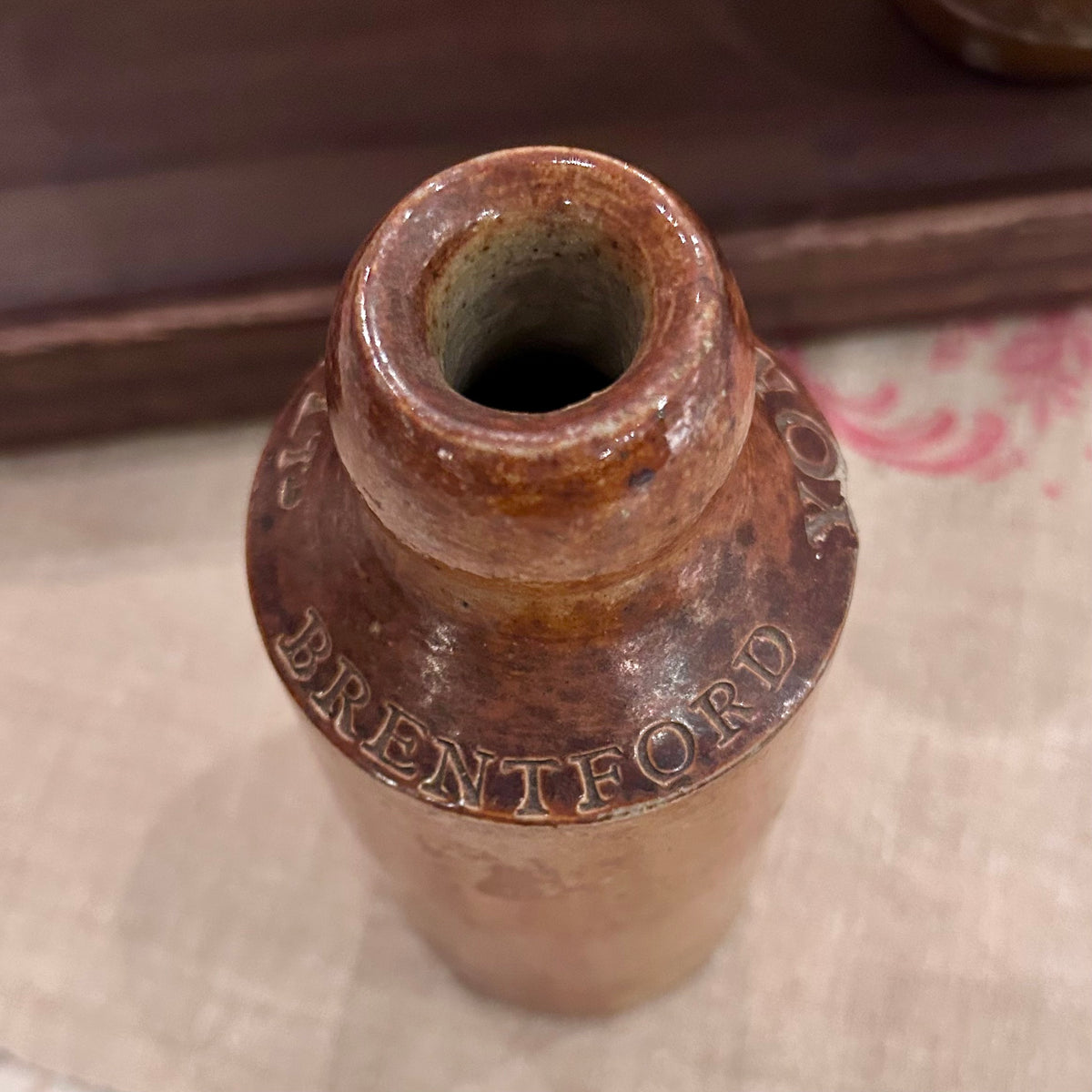Antique English Stoneware Mineral Water Bottle – York. MW. Co Ltd, Brentford