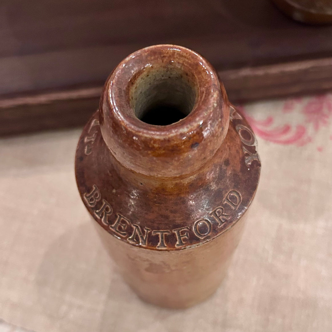 Antique English Stoneware Mineral Water Bottle – York. MW. Co Ltd, Brentford