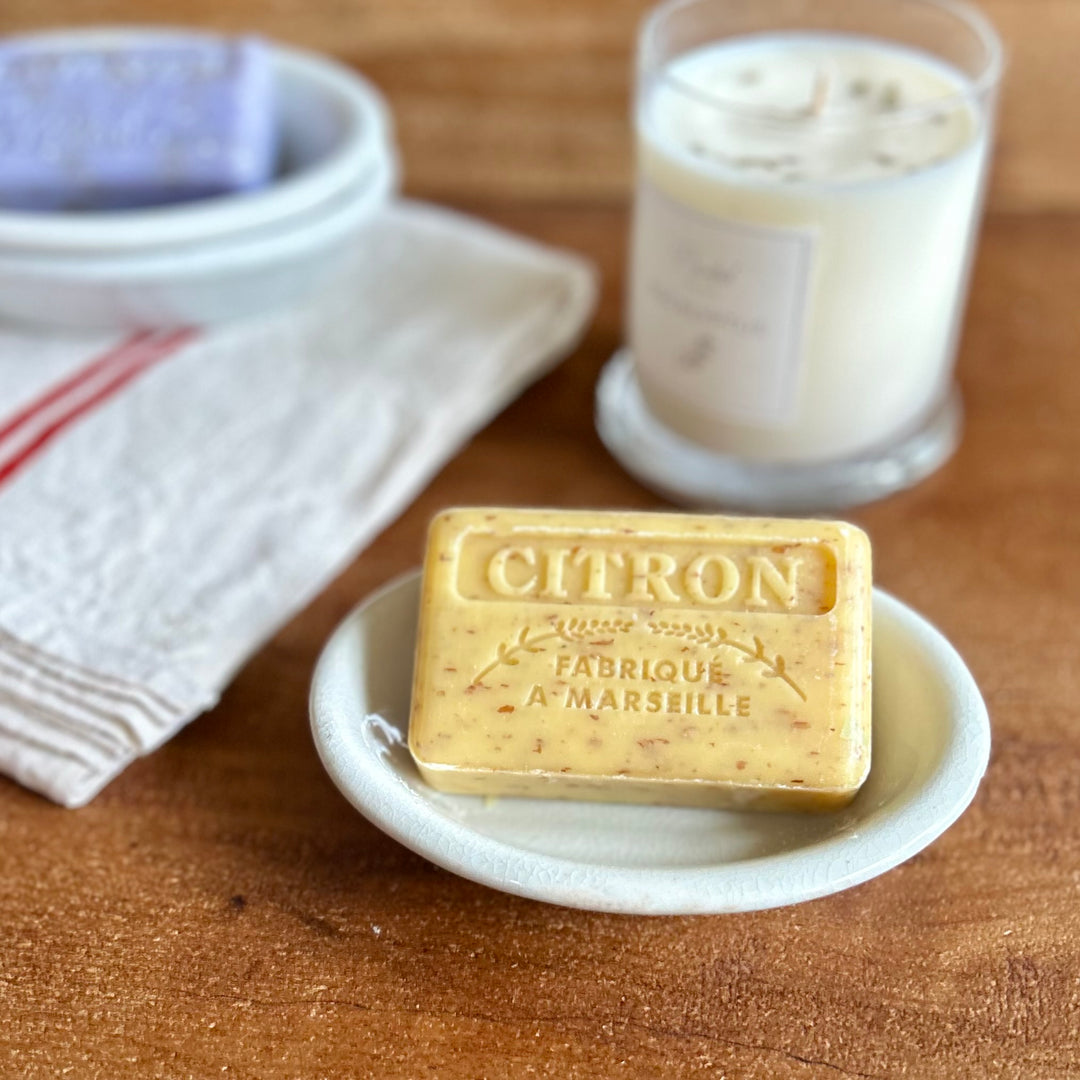 Vintage English Ironstone Soap Dish | Globe Pottery Co.