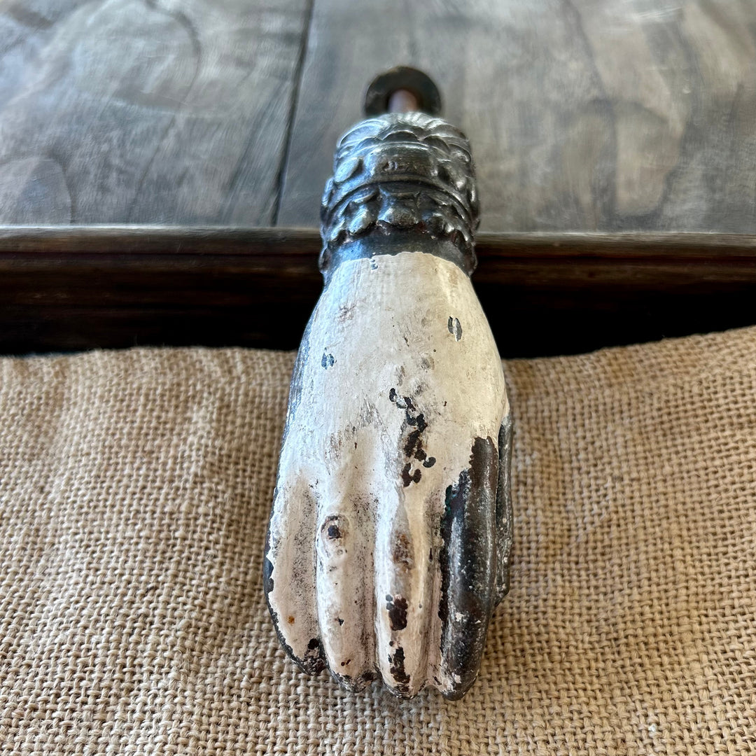 Antique French hand door knocker