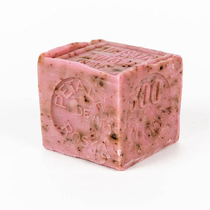Marseille soap block - crushed rose petal
