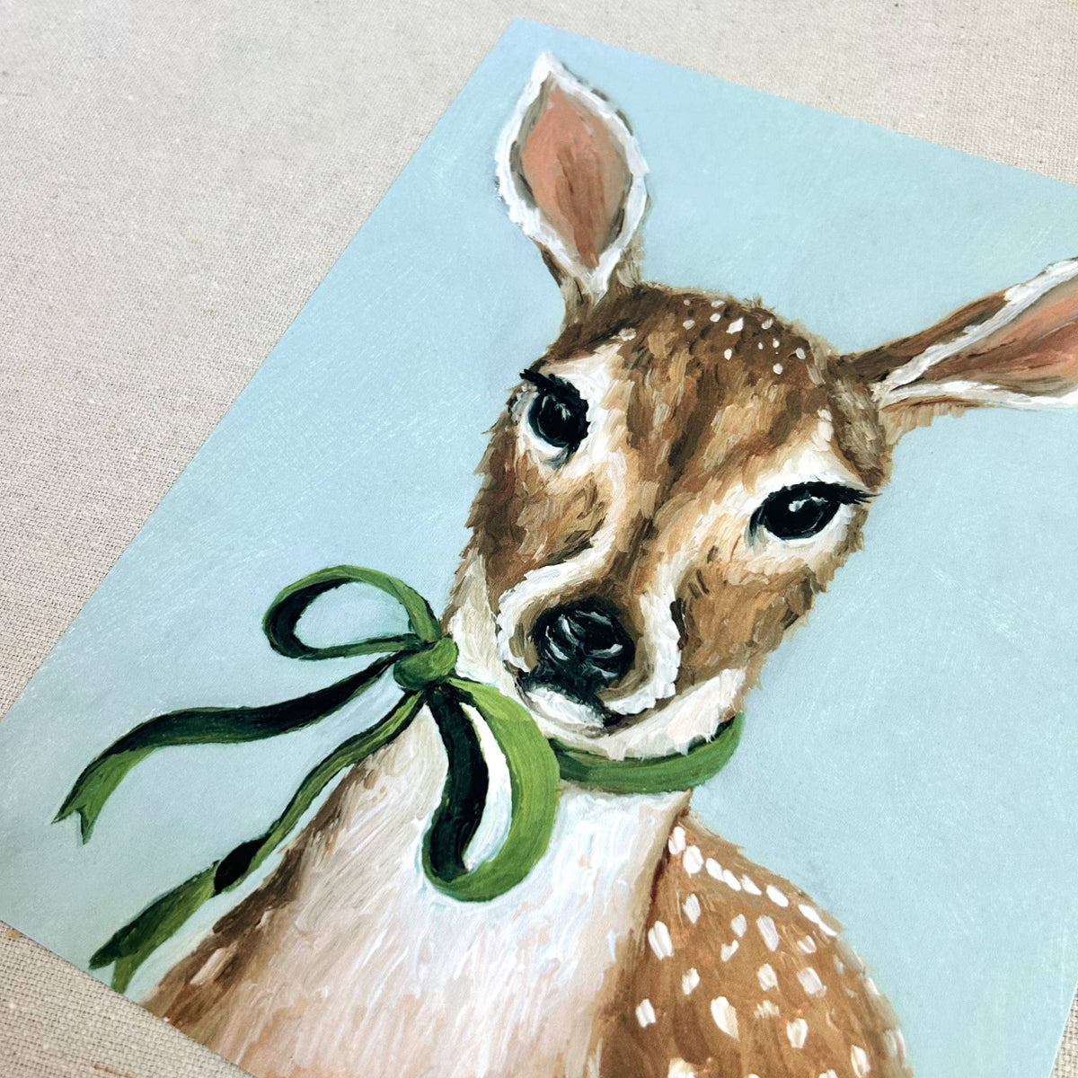 "A Fawn Named Clover" Fine Art Print (framed)