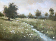 Wildflower Stream-Framed Fine Art Print 5x7” (frame not as shown)