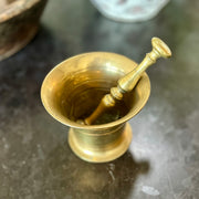 Antique Brass Mortar and Pestle