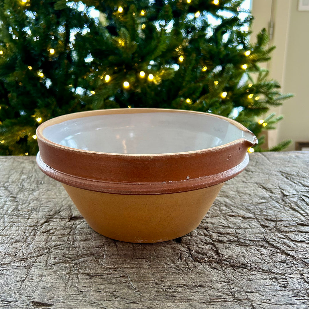 French stoneware mixing bowl