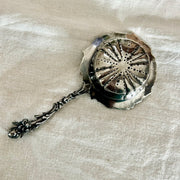 antique silver tea strainer