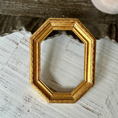 Italian Gilt Octagonal Frame
