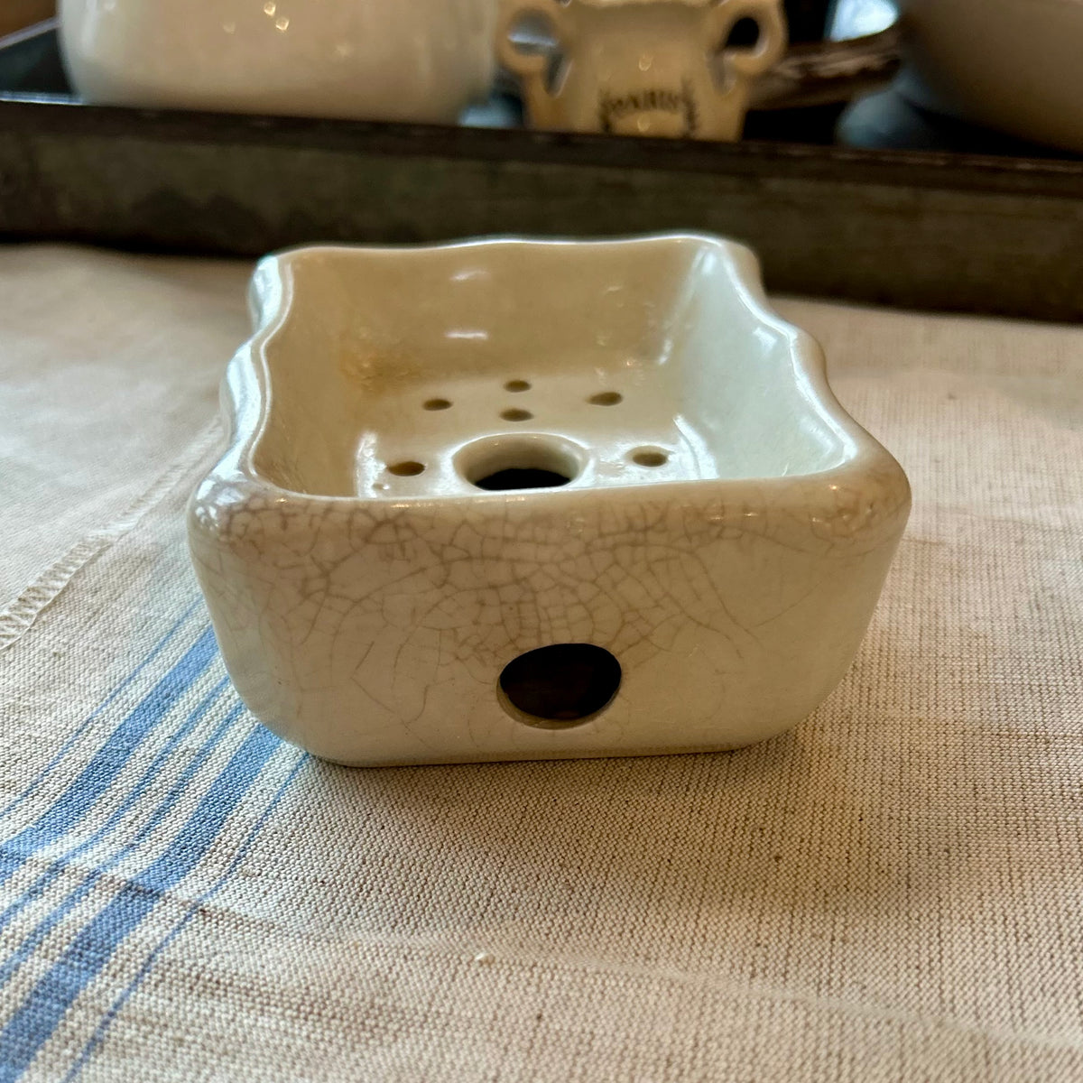 Antique Mellor & Co. Ironstone Soap Dish (c. late 1800s)
