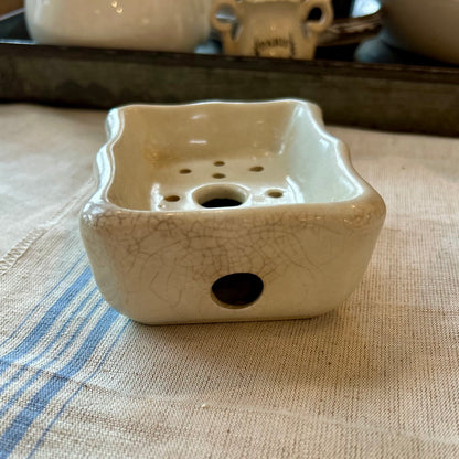 Antique Mellor & Co. Ironstone Soap Dish (c. late 1800s)