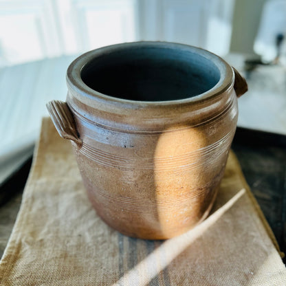 French Stoneware Confit Pot
