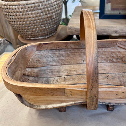 Antique English Sussex Garden Trug