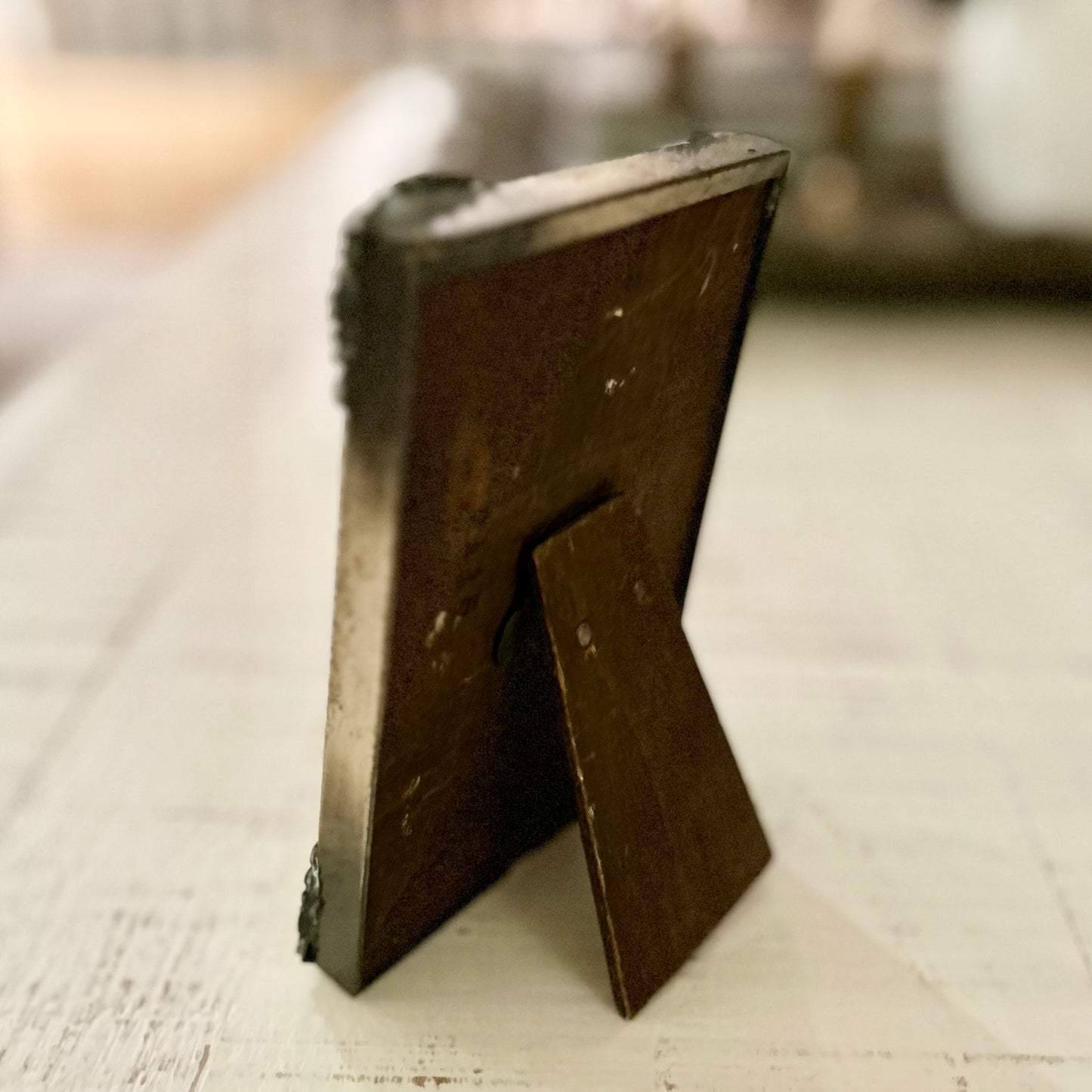 Detailed vintage metal frame