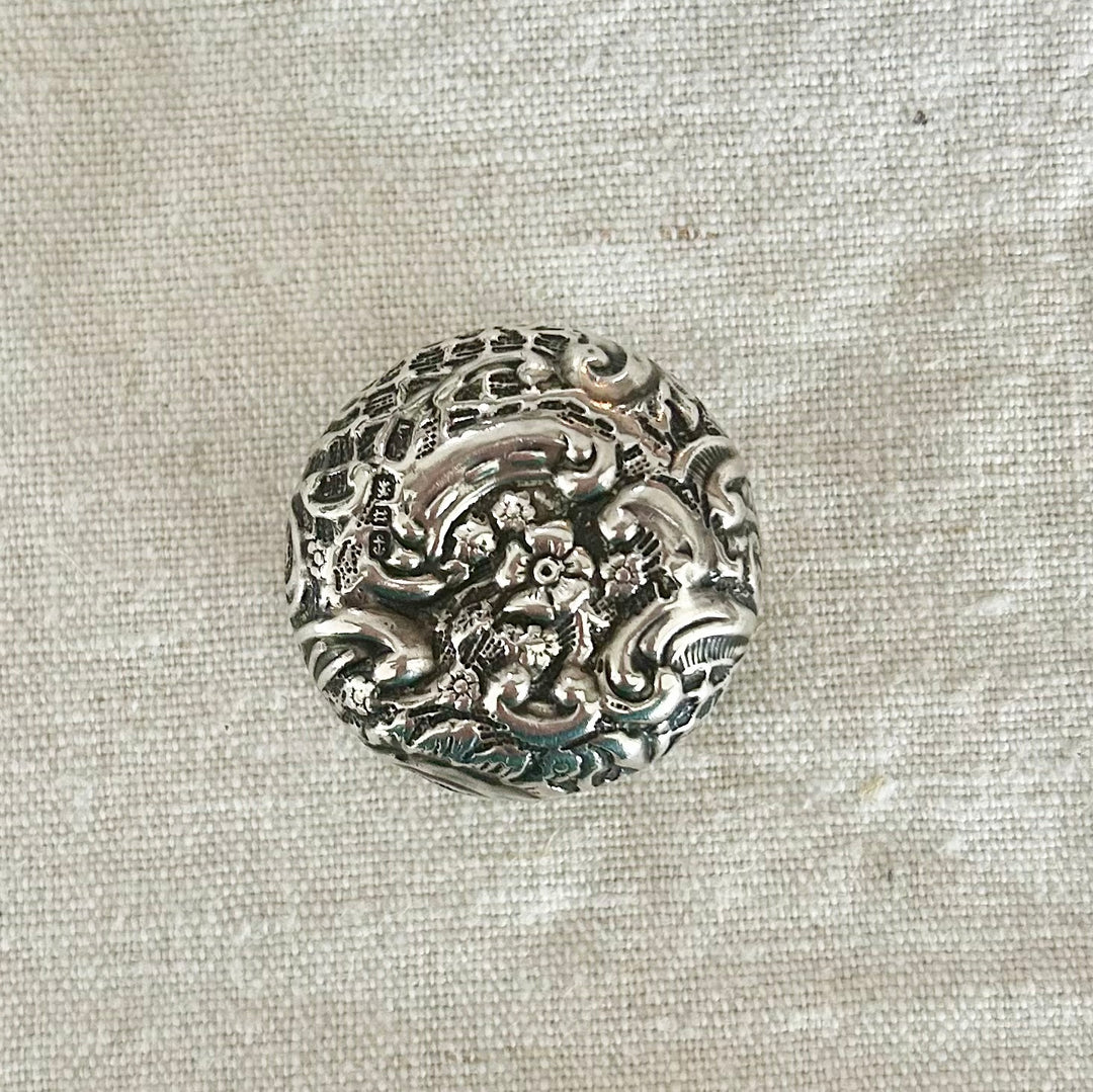 Victorian Sterling Silver Vinaigrette / Pill Box