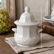 Antique J. Wedgwood Ironstone Covered Sugar Bowl
England, Circa 1880–1900