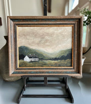 Cottage in the valley - framed landscape 12x16”