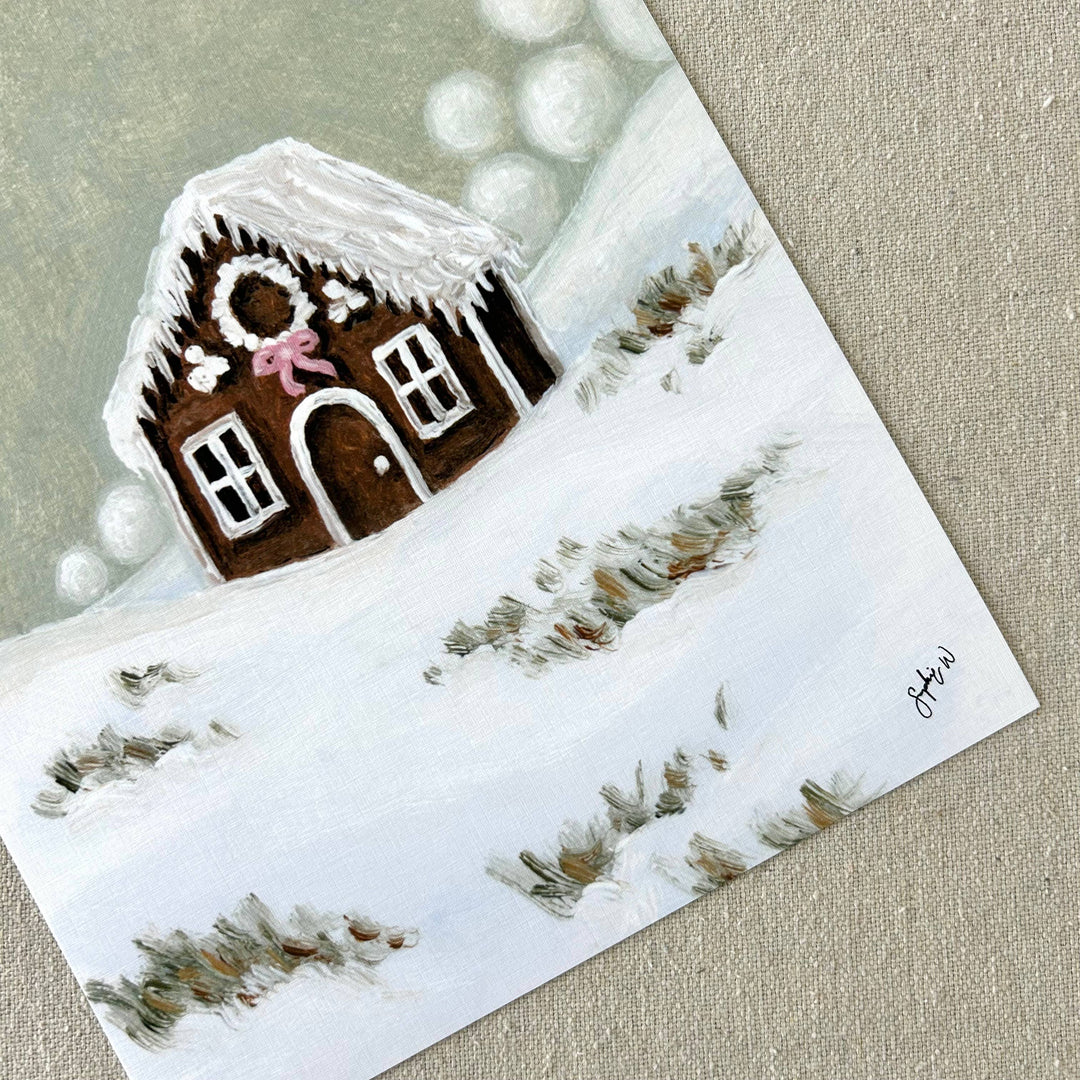 "Gingerbread Cottage" Framed Fine Art Print 