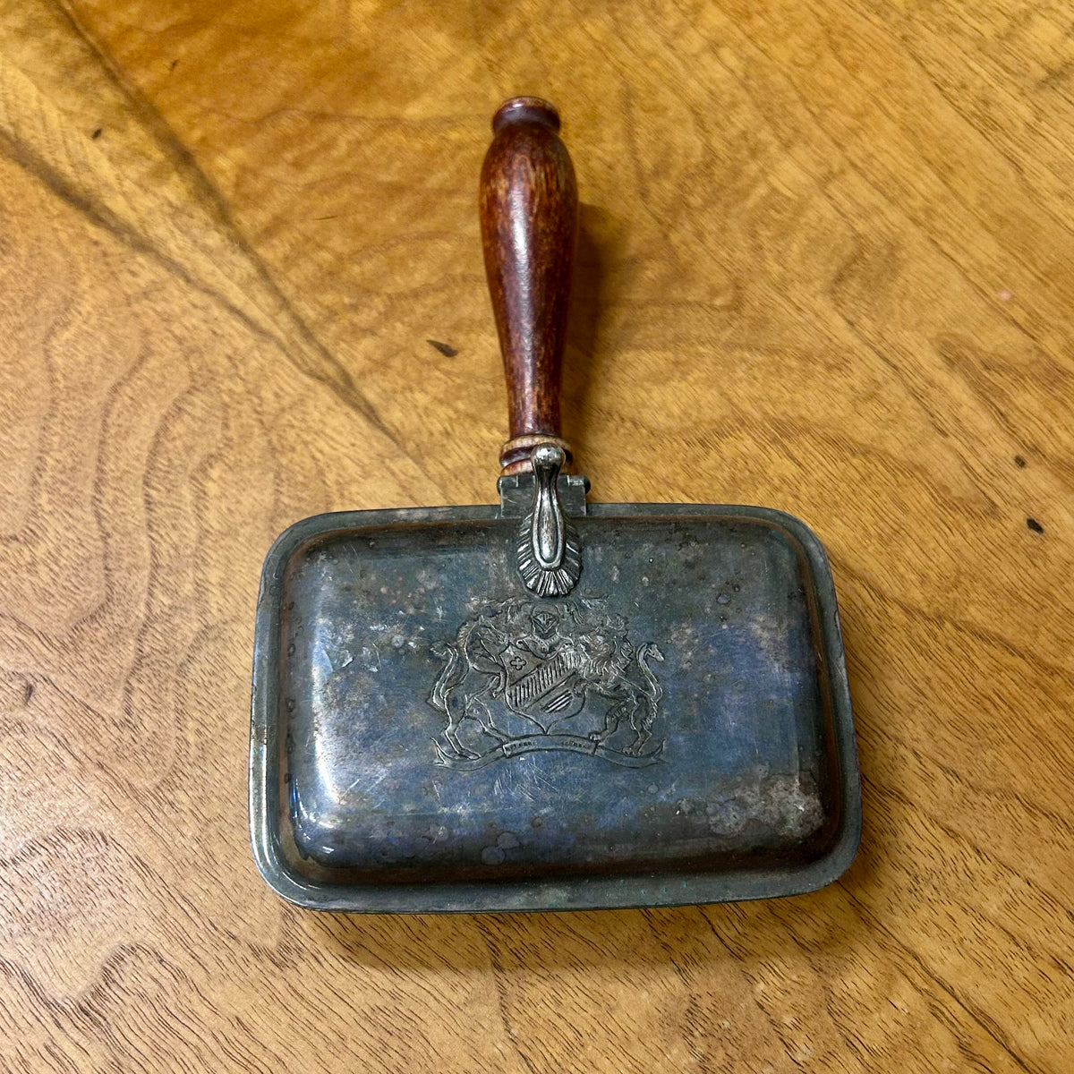 Antique Silver-Plated Table Crumb Catcher | Simeon L. & George H. Rogers Co.