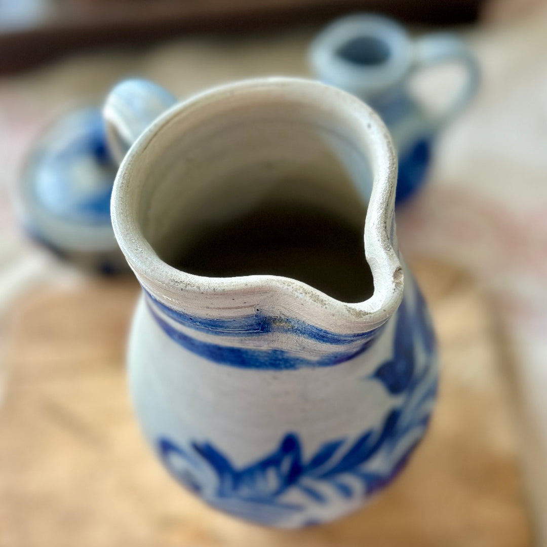 Antique Alsace Stoneware Pitcher