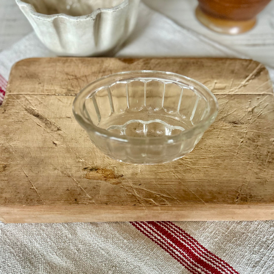 English pressed glass jelly mould