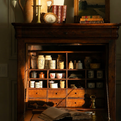 Early 1800s French Walnut Writing Cabinet