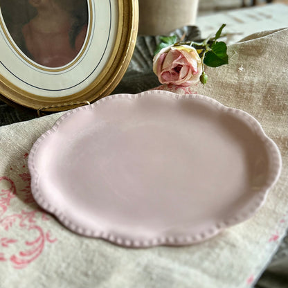 J & G Meakin “Rosa” Solian Ware Pink Ironstone Platter