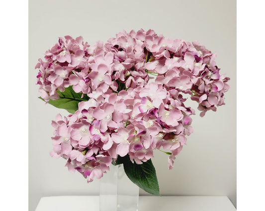 HYDRANGEA BUS 18" - 2 TONE - DUSTY MAUVE