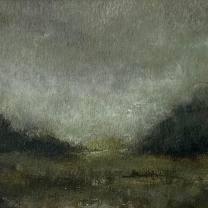 Walk towards the light - acrylic on paper