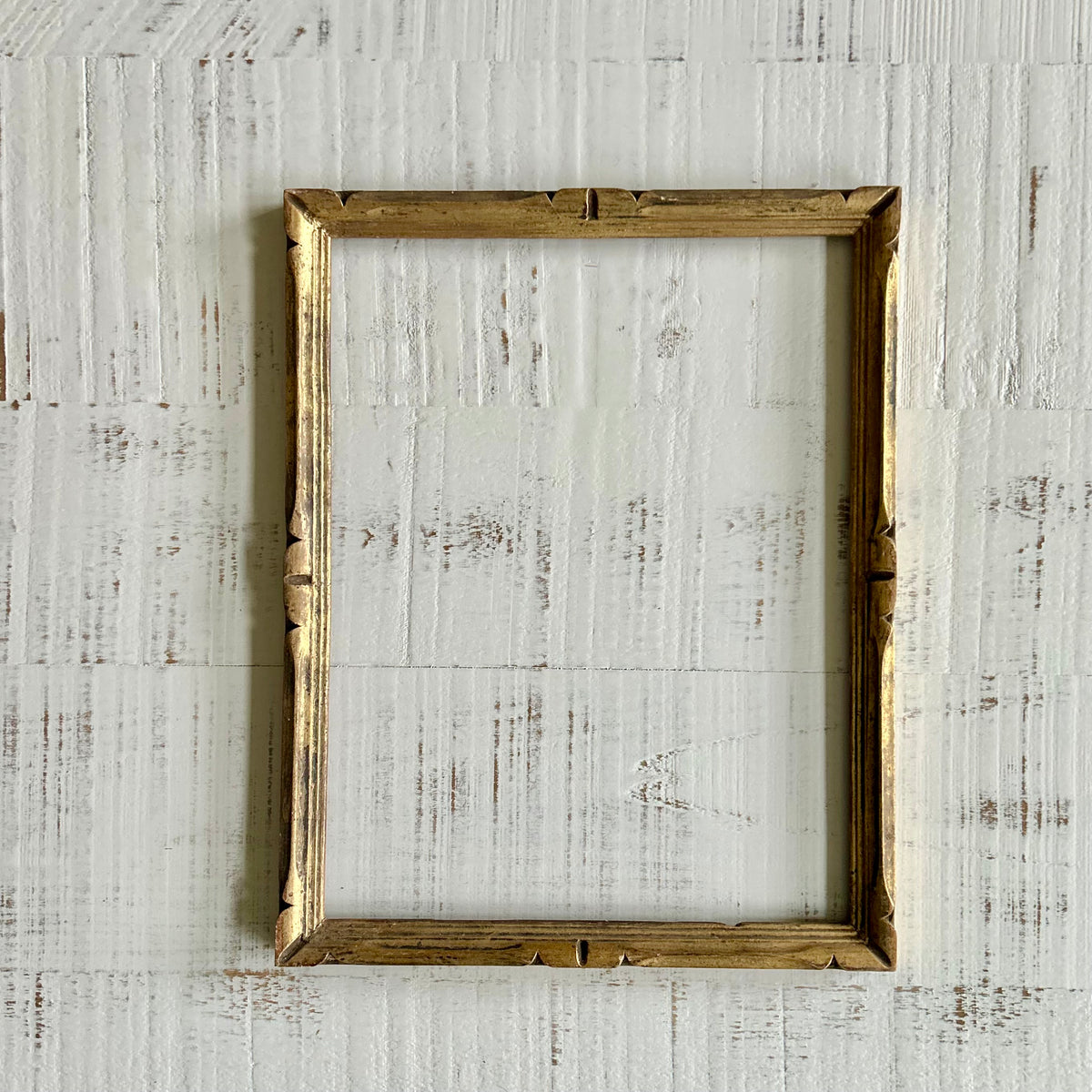 Antique French Gilded Frame with Carved Detail
