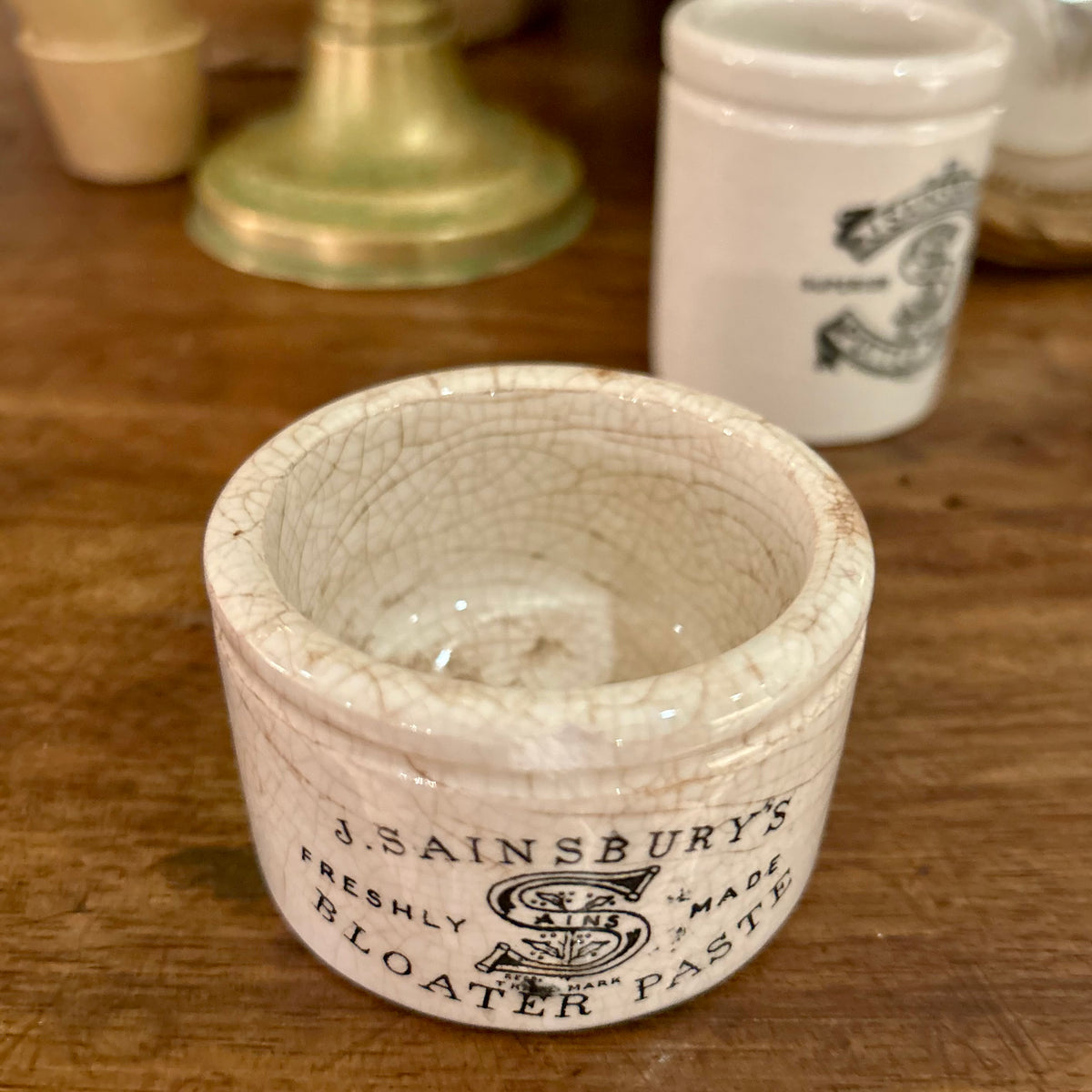 Antique J. Sainsbury’s Bloater Paste Pot