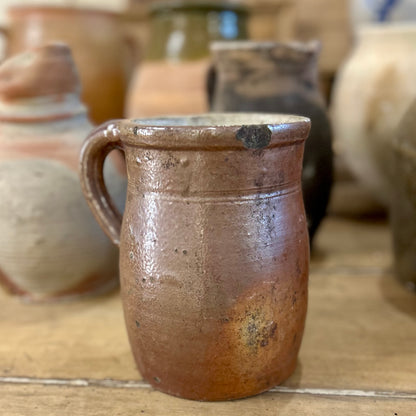 Antique French Terracotta Confit Pot (Handled)