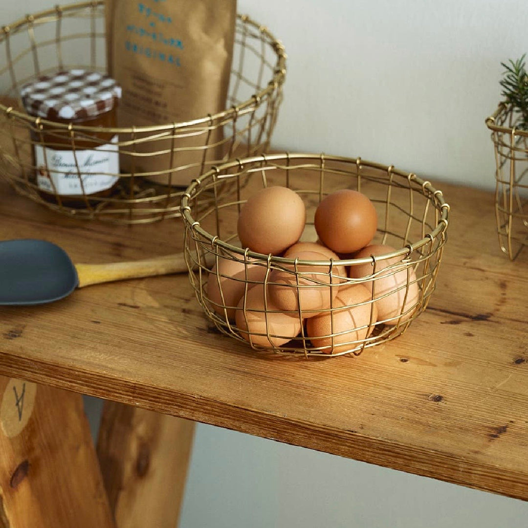 Wire Basket Round Shallow