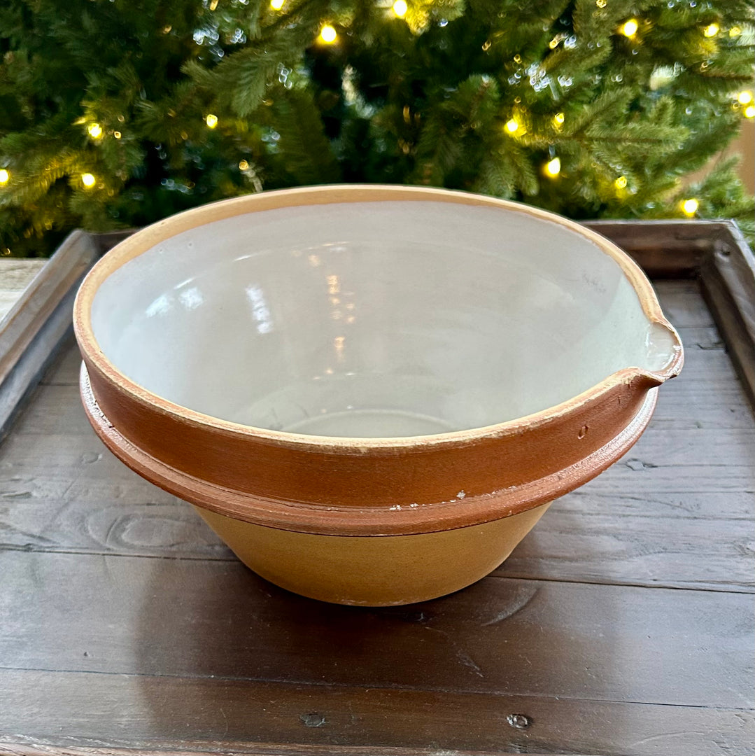 French stoneware mixing bowl
