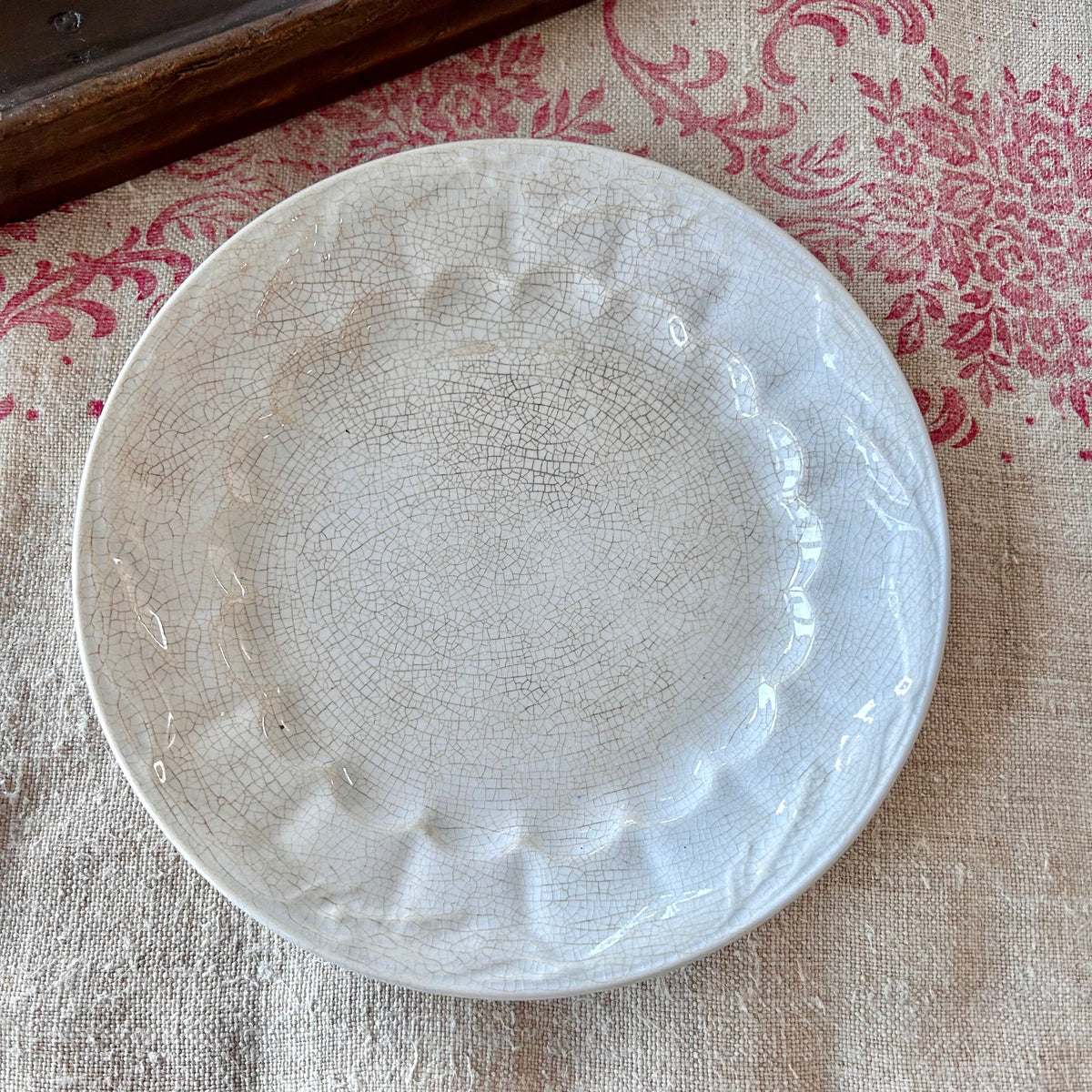Set of 3 Antique ironston Plates mid-19th century