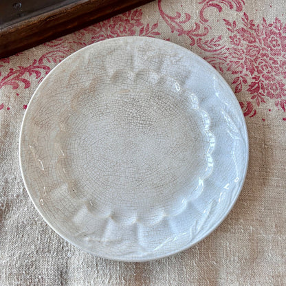Set of 3 Antique ironston Plates mid-19th century