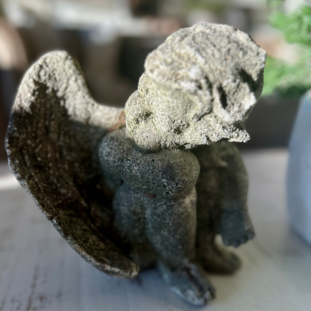 Cast stone Cherub Figure