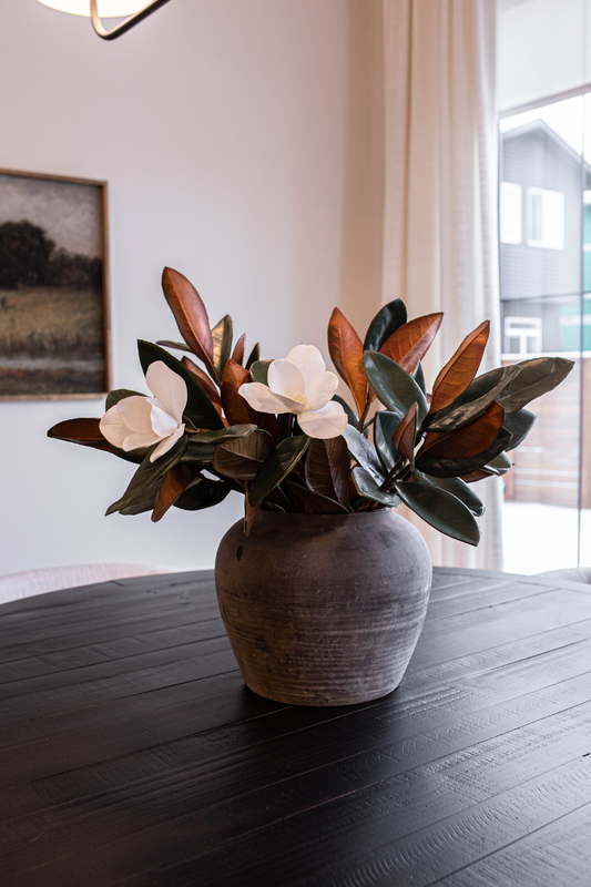 Magnolia Faux Flowers with Leaves