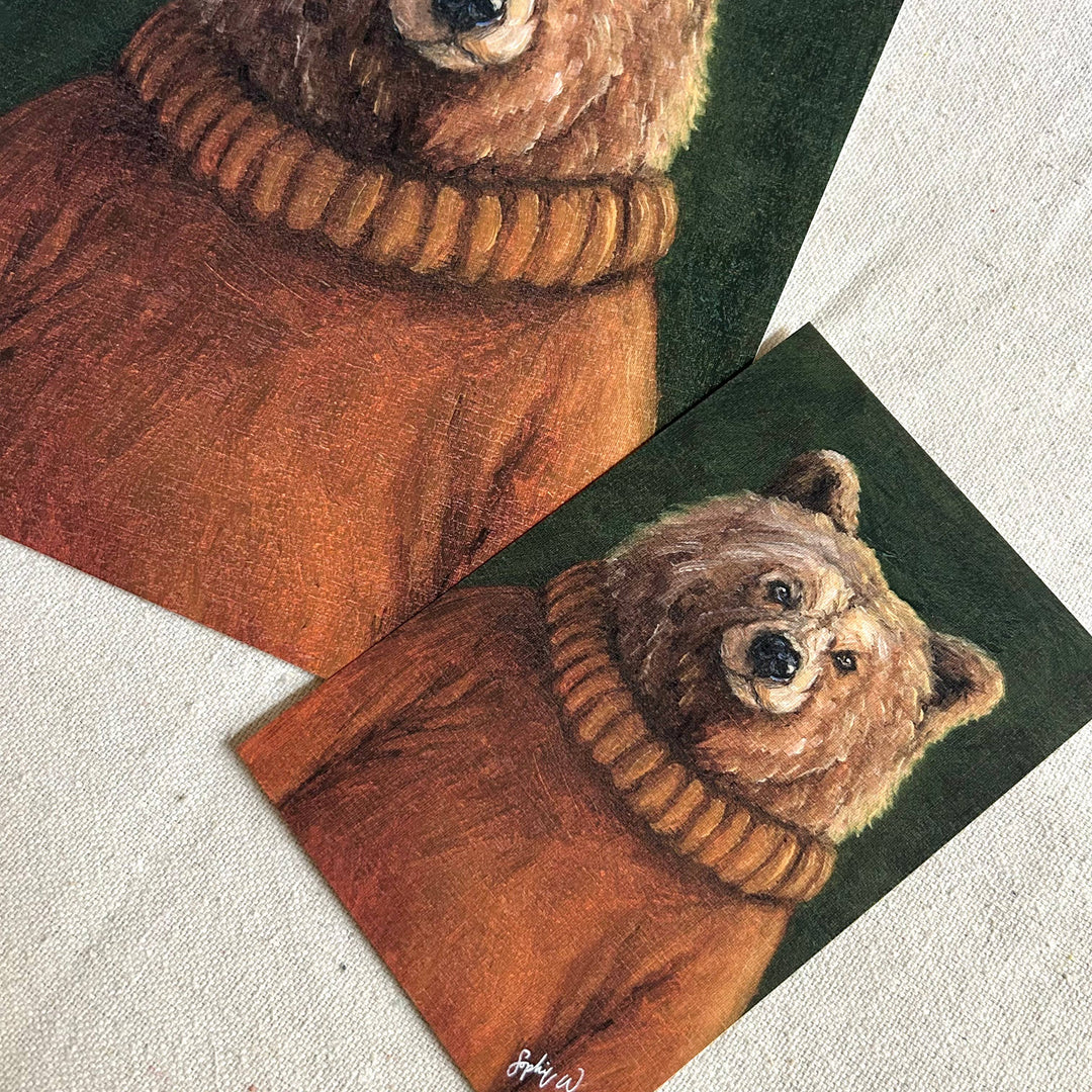 "Thoughtful Theodore" Fine Art Print framed