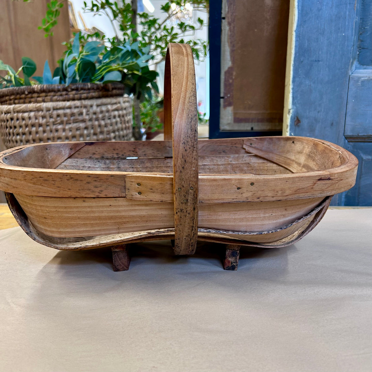 Antique English Sussex Garden Trug