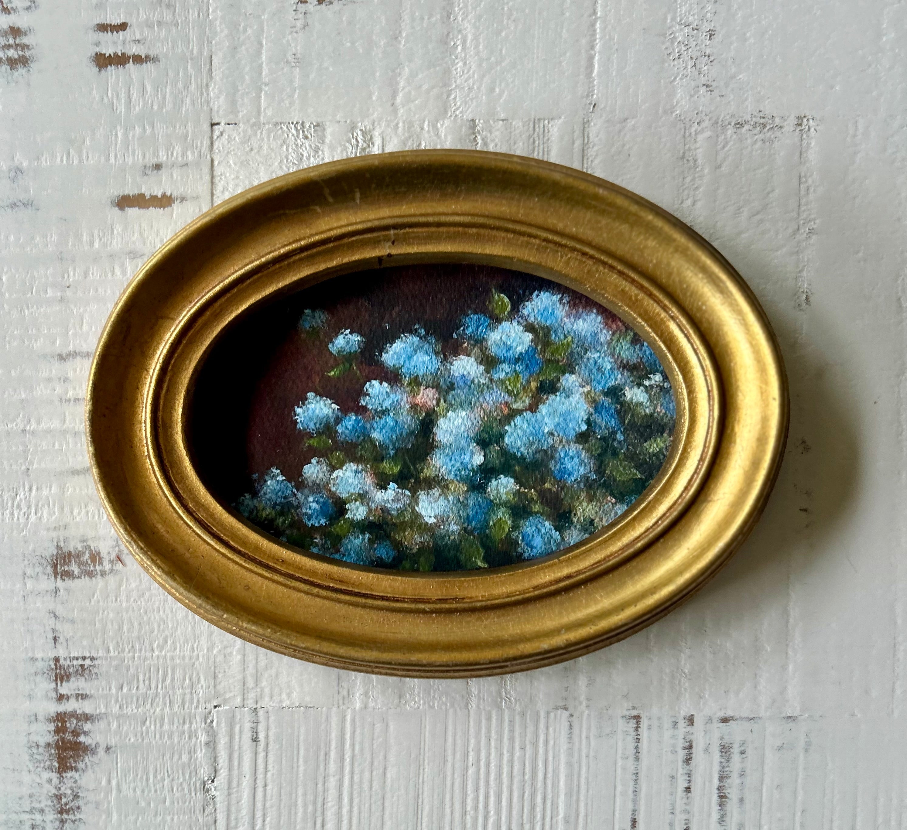 Blue Hydrangea Framed Fine Art Print 4x6”