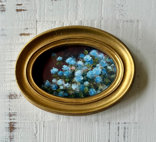 Blue Hydrangea Framed Fine Art Print 4x6”
