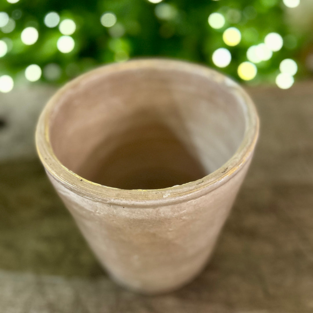 Italian antique glazed confit pots