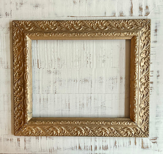 Antique large gold frame