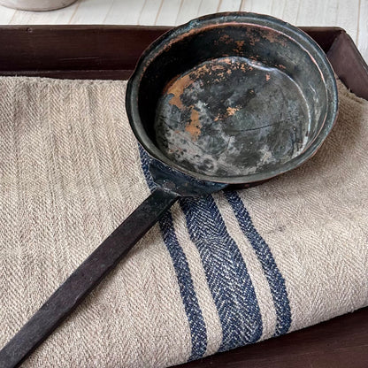 Antique French Copper Saucepan with Forged Iron Handle
Circa 1880–1920